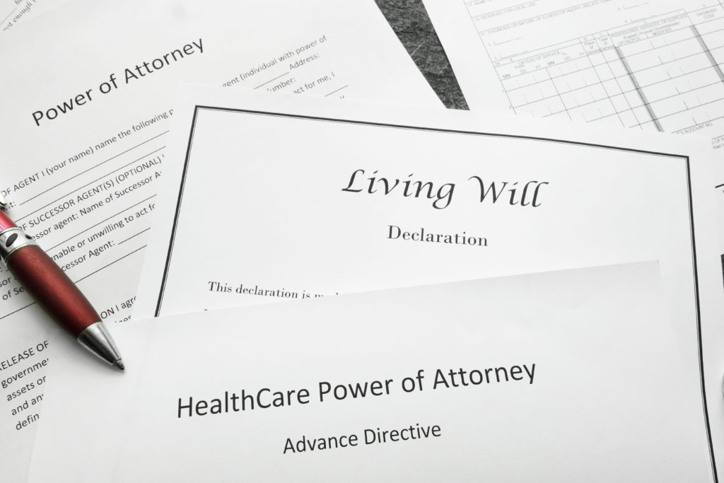 Living Will and Power of Attorney documents
